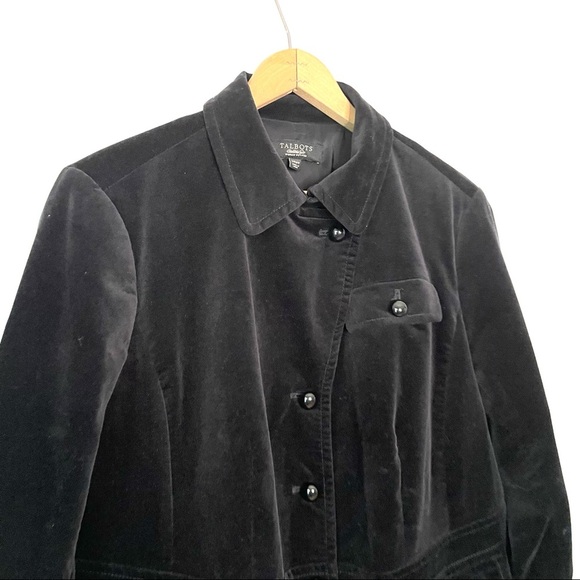Talbots | Black Velvet Jacket - Picture 3 of 7